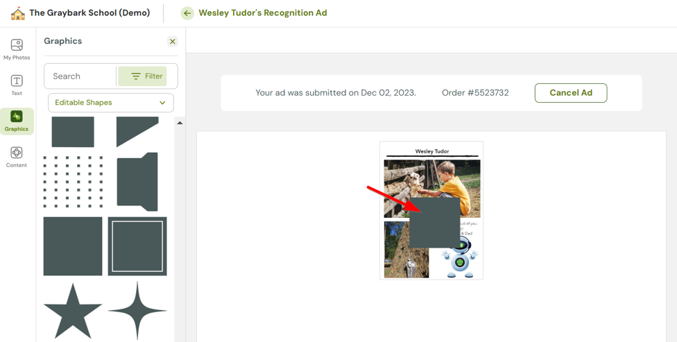 Adding Background Color to Recognition Ads