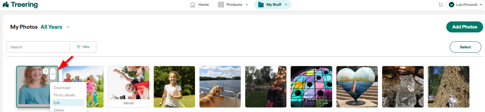 Use Photo Editor on Uploaded Photos