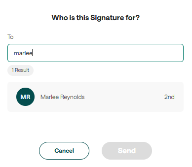Sending, Requesting, and Receiving Signatures