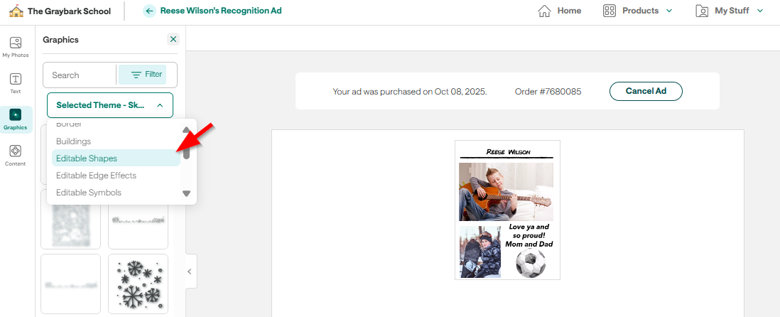 Adding Background Color to Recognition Ads