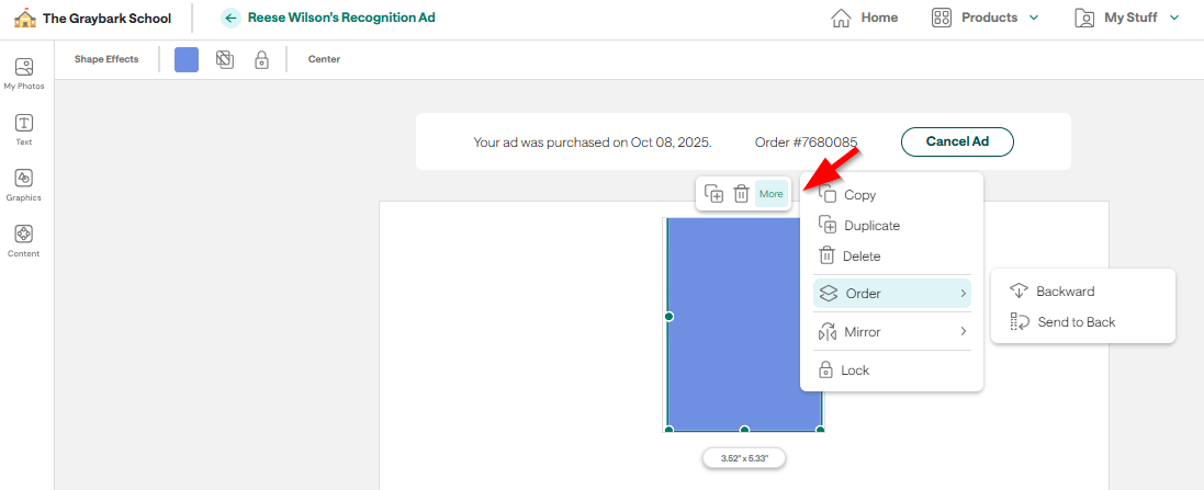 Adding Background Color to Recognition Ads