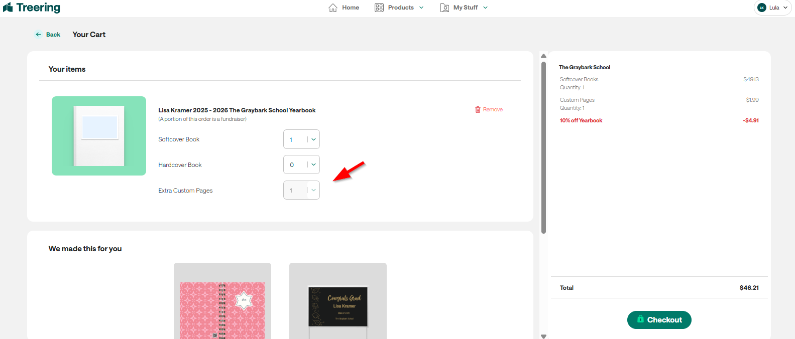 Paying for Extra Custom Pages