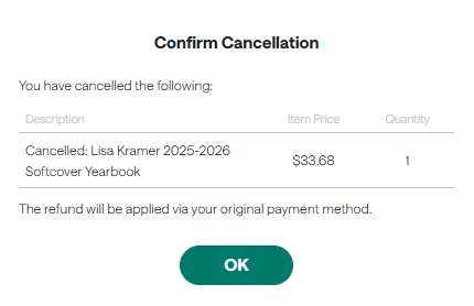 Canceling An Order Before the Deadline